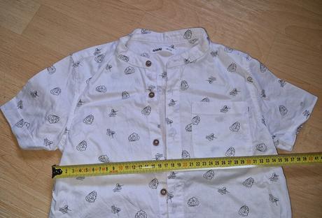Košile chlapecká bílá se vzory sinsay, sinsay,128