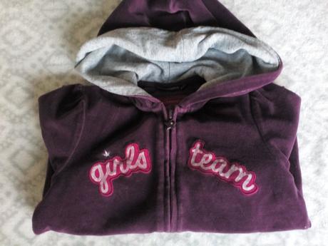 Semíšková mikina s kapucí, vínová barva, sergent major,116