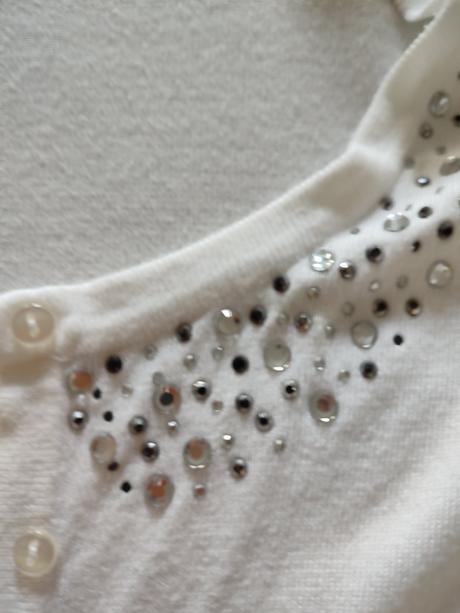 Bílý kardigan s kamínky orsay, velikost 32, orsay,32