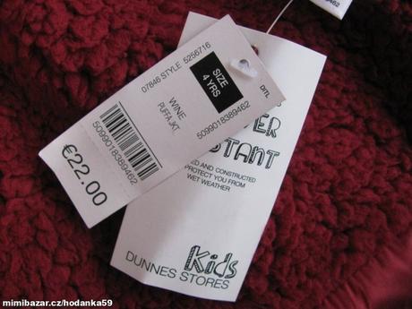 Dívčí zimní bunda s kapucí s vnitřní kožešinkou, st. bernard,104