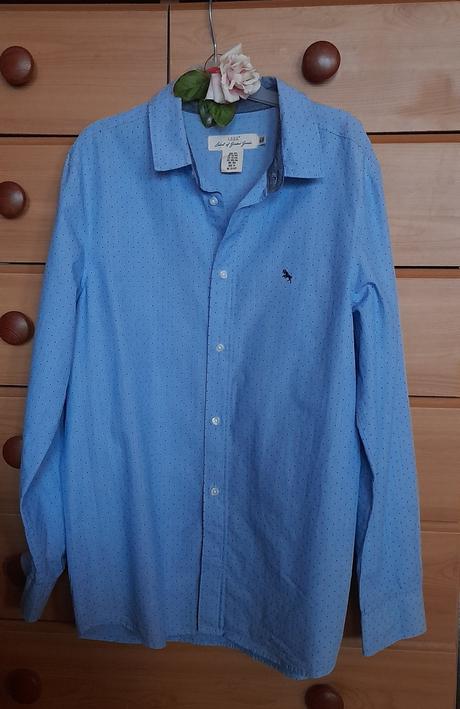 H&m puntíkatá košile s dlouhým rukávem, h&m,164