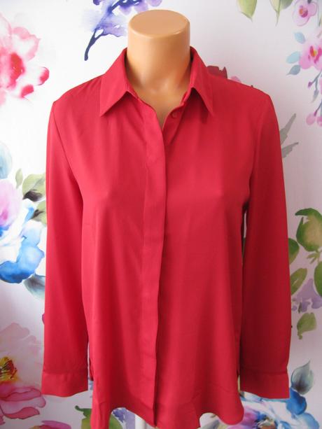 Společenská vínově červená halenka mng, s