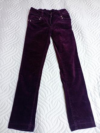 Dívčí manšestrové kalhoty, 158