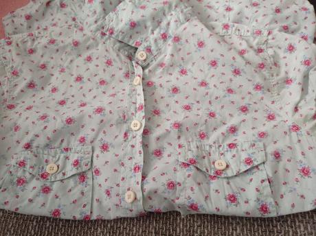 Košile s růžičkami 164,170,176,34, h&m,164