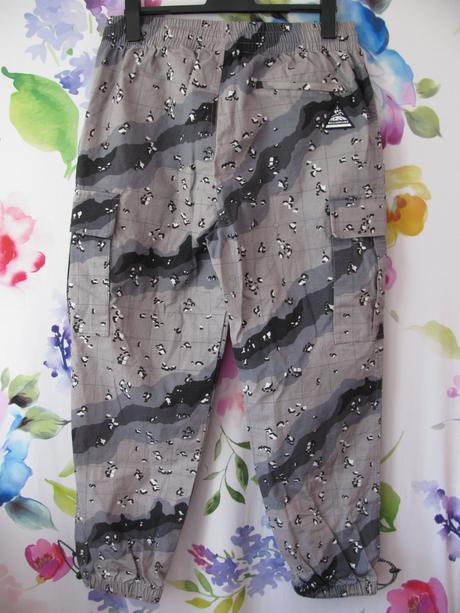 Bavlněné ripstop kalhoty, uvolněný střih, l