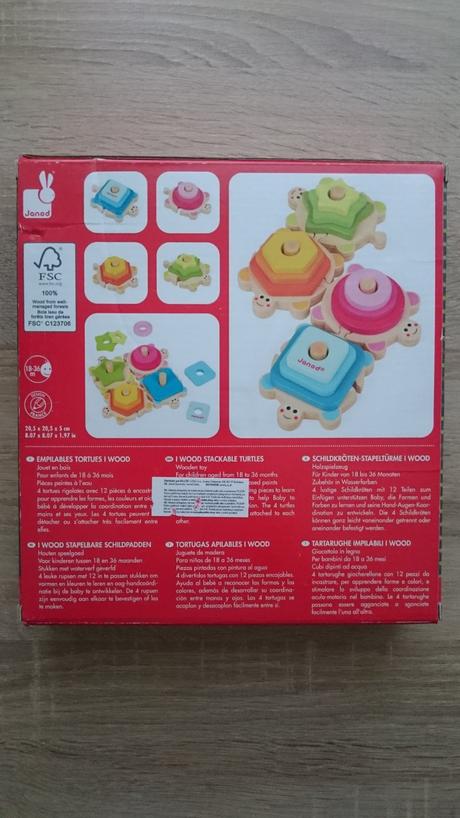 Janod skládačka a vkládačka želvy,