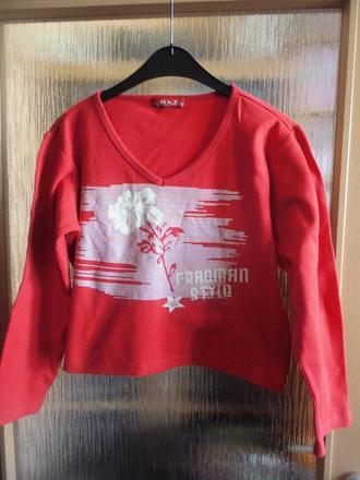 Krátké triko červené, xl