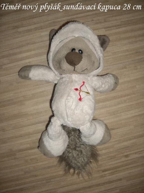 Plyšák s kapucí 28cm, 