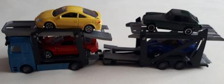 Twm 5dílný autopřepravník power team 35 cm modrý,