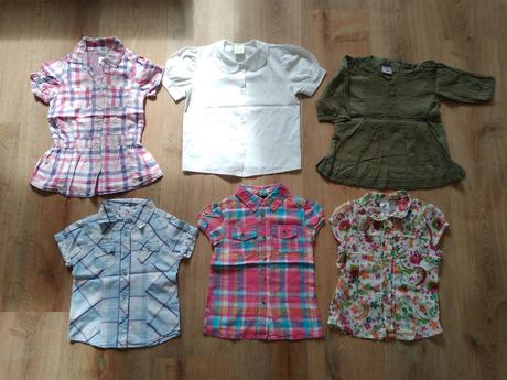 6 x košile / halenka, vel 110/116, caa, faf atd, c&a,110