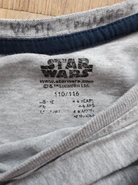 Tričko dlouhý rukáv 110/116 - pyžamo hvězdné války, 110