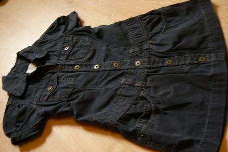 Riflové jeansové šaty šatičky, h&m,104