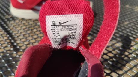 Červené tenisky nike, vel. 26, nike,26