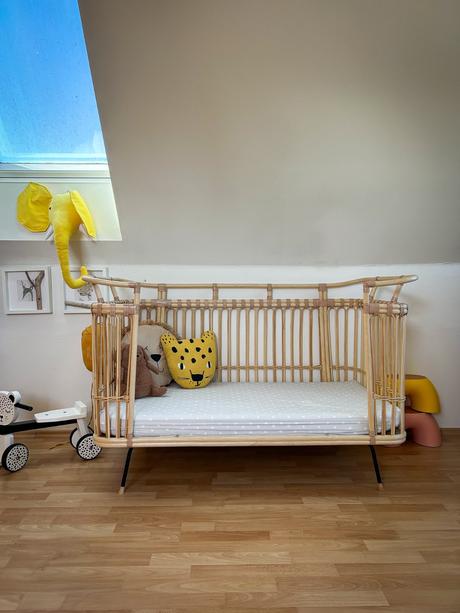 Designová ratanová postýlka bermbach handcrafted, šířka (cm): 75,délka (cm): 135