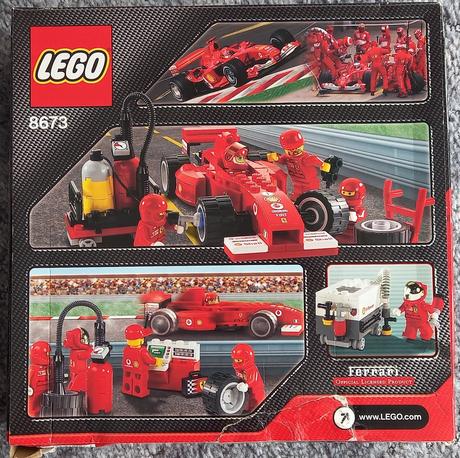 Lego racers 8673 - ferrari f1 fuel stop., 