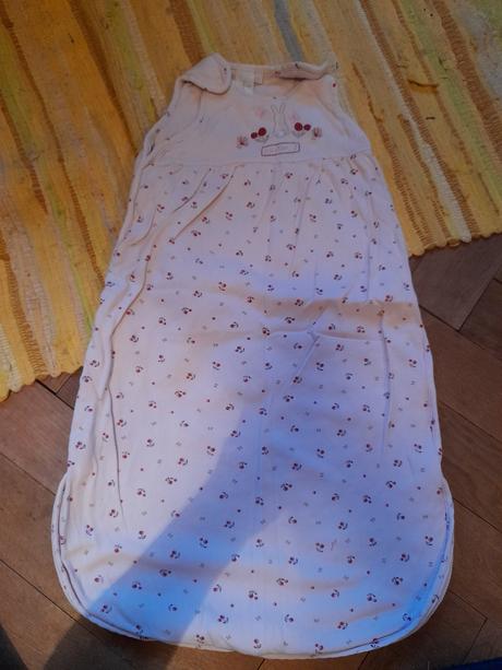 Růžový spací pytek na holčičku bavlněný, 