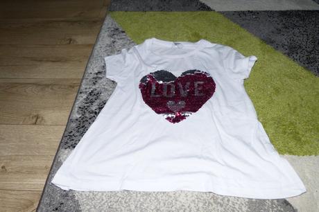 Tričko primark glitry, primark,128