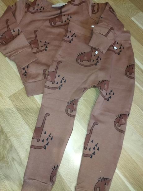 Tepláková souprava s dinosaury tepláky+ mikina 110, next,110