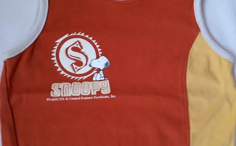 Dětský letní komplet, tričko a tílko, snoopy, 68, 68