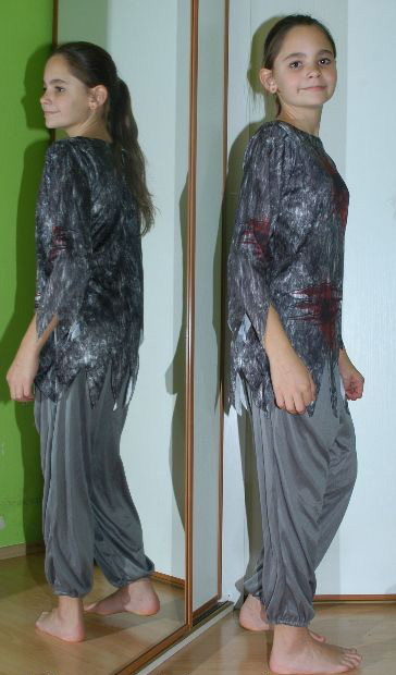 Karnevalový dvojdílný kostým vlkodlak i halloween, 