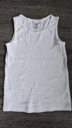Bílé tílko, h&m,122