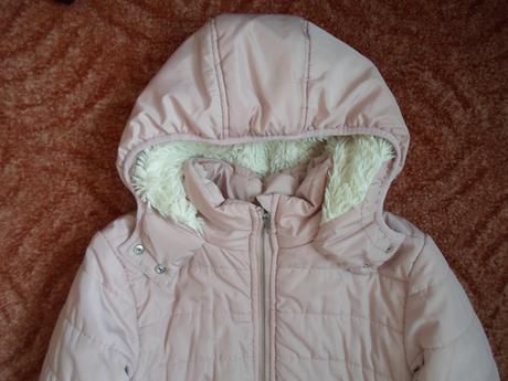 Růžová bunda bundička s kožíškem, pepco,158