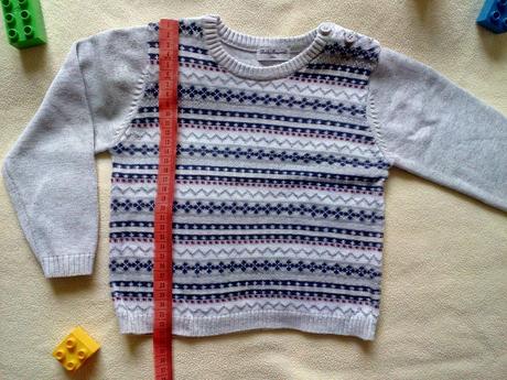 Bavlněný šedý svetr, 98