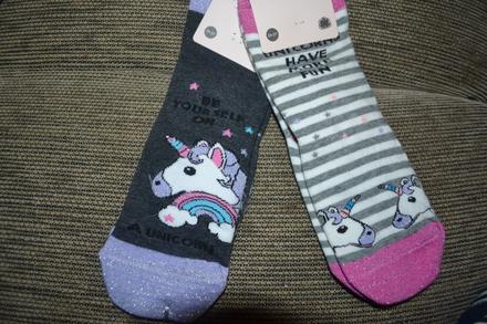 2x moderní nové dívčí ponožky,v.24-27, 24 / 25 / 26 / 27