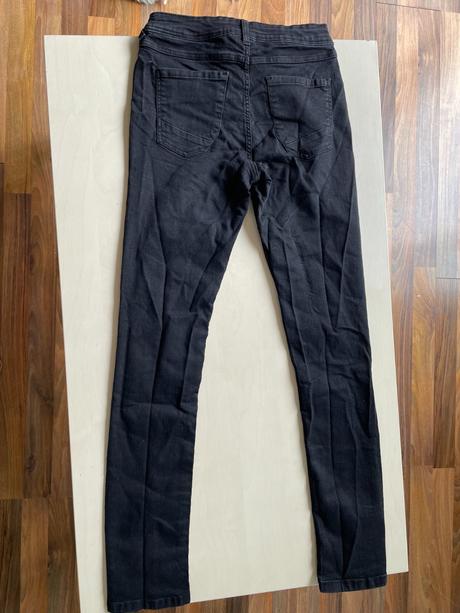 Černé džíny, vel s-s/m, denim 1982, s