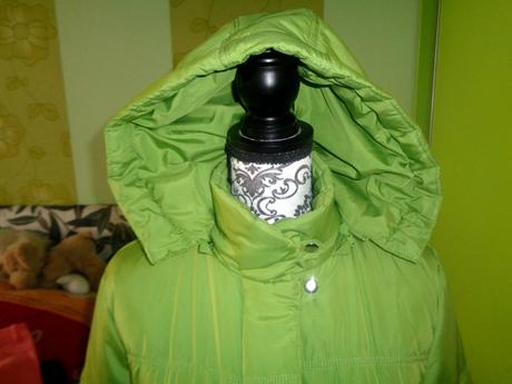 Krásná hráškově zelená prošívaná bunda, next,40