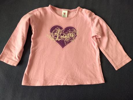 Triko se srdíčkem, baby club,74