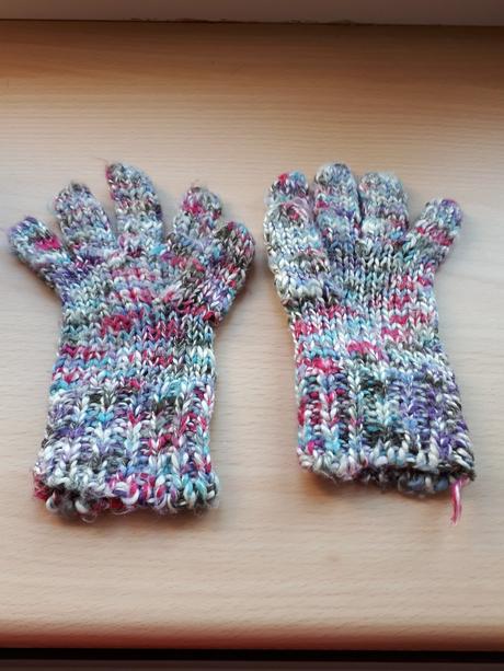 Veselé barevné upletove rukavice, f&f,116