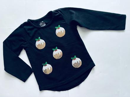 Triko černé  vánoční - v.2/3 roky, 98