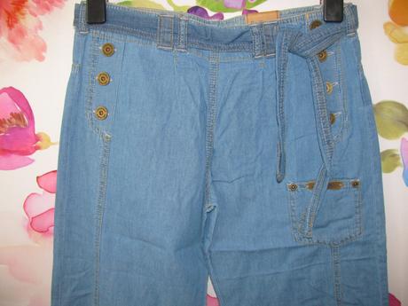 Letní džínové kotníkové kalhoty lee cooper, lee cooper,164