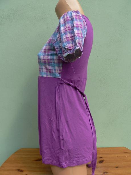 Fialový top blůzka tunika b.p.c. - vel.34, bonprix,34