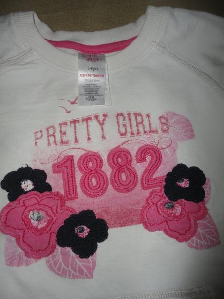 Bílá mikina e-vie angel, vel. 5-6 let, evie angel,110