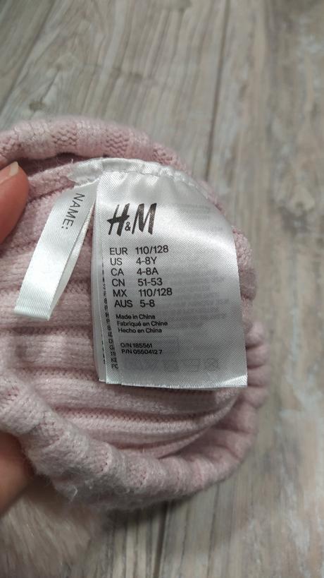 Růžová čepice h&m, h&m,110