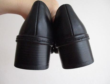 Dámské kožené polobotky černé gabor 39, gabor,39