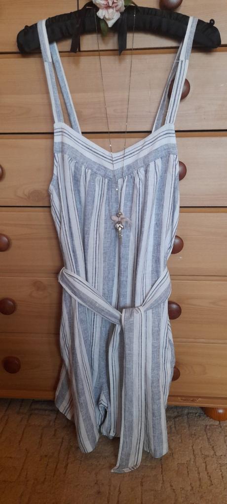 F&f lněný overal s kapsami a páskem, f&f,40