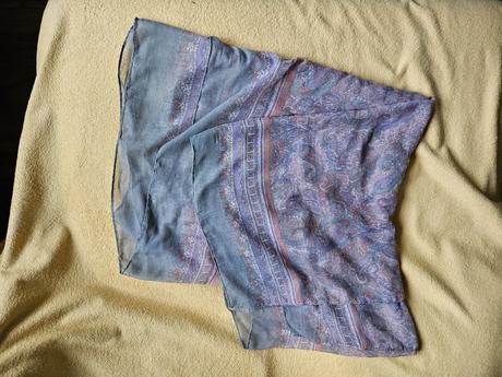 Maxi šátek šál šála jemná látka orientální vzor, 