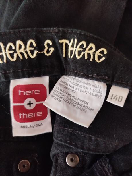 Džíny zn. here + there vel.140, 140