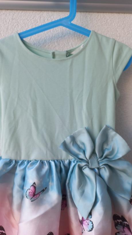 Šaty s motýlky, h&m,122