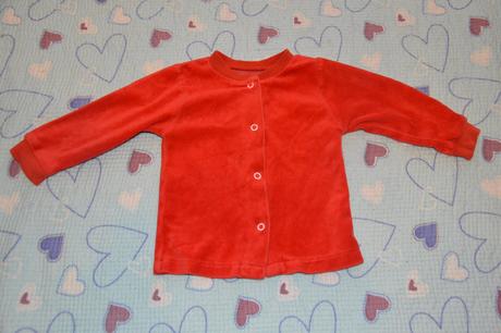 Sametový kabátek, mikinka, na druky, loana,80