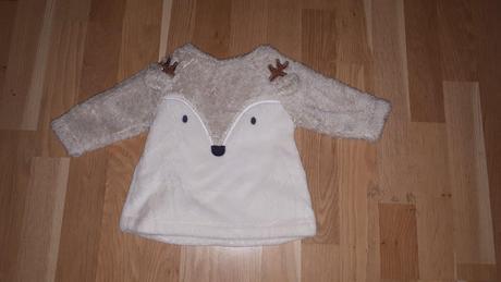 Chlupatá mikina se sobem, next,68