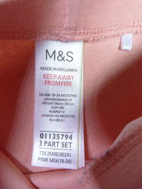 Bavlněné legíny s duhou vel. 92, marks & spencer,92