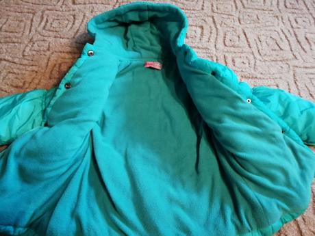 Azurová krásná bunda-zimní-2-4roky-krásný stav, 86