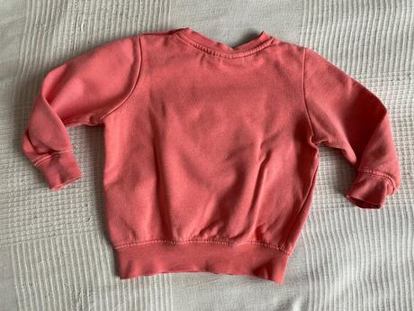 Růžová mikina bez kapuce vel. 80/86, lupilu,80