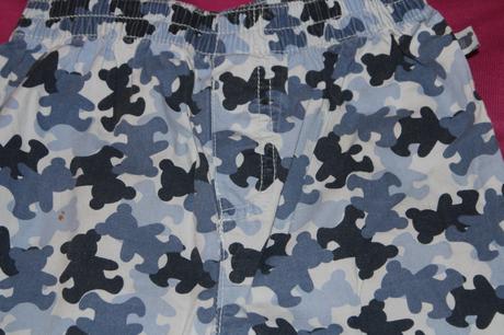 Maskáčové medvídkové kalhoty, baby,80