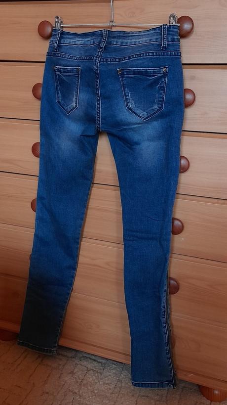 One love slim fit džíny se zipy, tesco,m