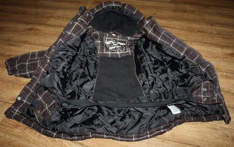 Zimní kostkovaná bunda, 116